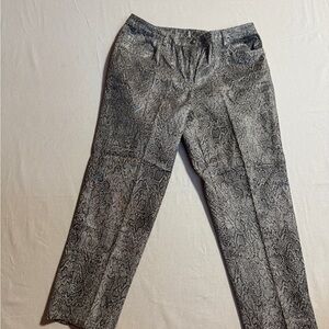 Ruby Rd. Women Size 12 Petite Snakeskin‎ Print Pants